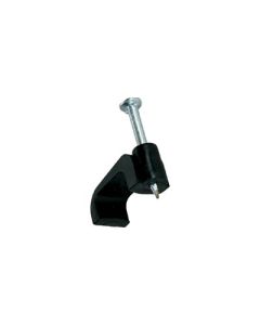JVI 65-CC6DB Dual RG6 Cement Nail Cable Clip 100/pack