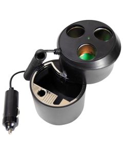 Pyle PL12AT3C Triple Outlet Cigarette Lighter Plug Ashtray Combo