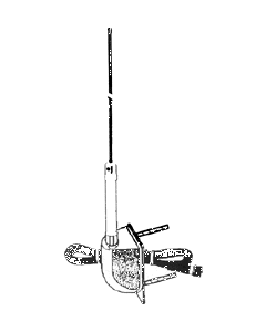 Everhardt SNGP-4-SM WH White 4' No Ground Stainless Steel Antenna Kit
