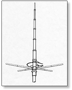 Maco V58 5/8 Wave 1,200 Watt Ground Plane Antenna
